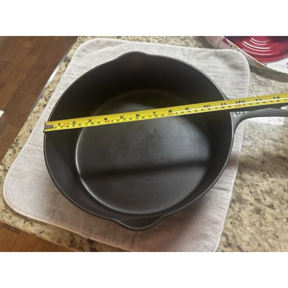 RARE Griswold Erie Pa USA #9 778 Large Block Logo Deep Skillet Crack 1920 - 1940 - Picture 8 of 11